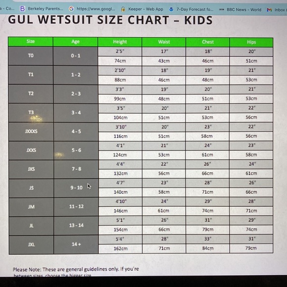 Kids full length wetsuit 5/3 mm. Size 7-8 yr. UK sizing JXS. New without tags. - Picture 7 of 7